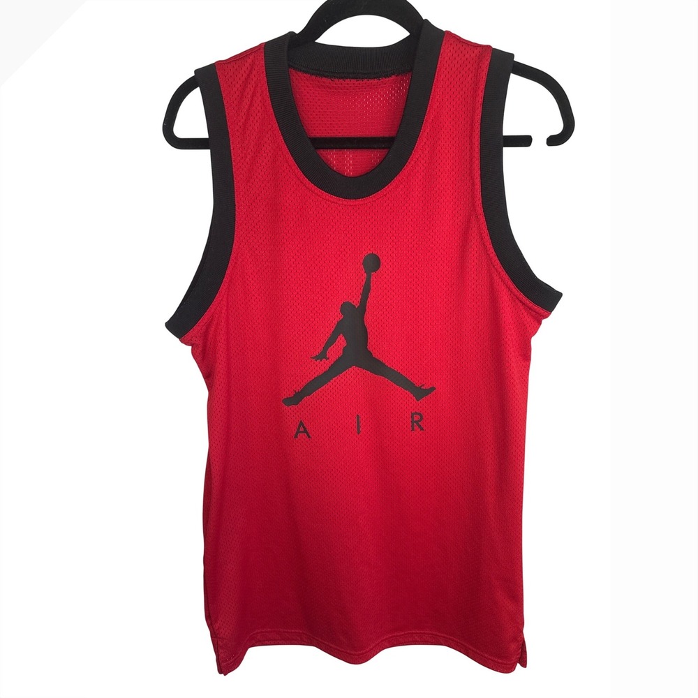 Jordan Brand Mens Red Black Air Jordan 23 Basketball Jersey